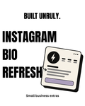 INSTAGRAM BIO REFRESH