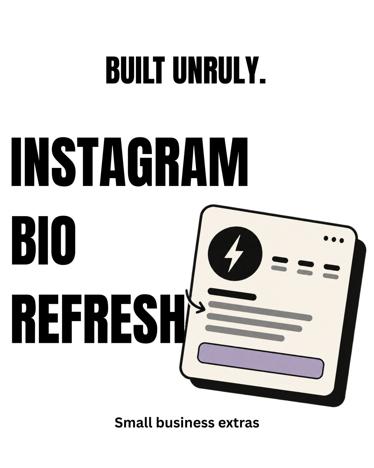 INSTAGRAM BIO REFRESH